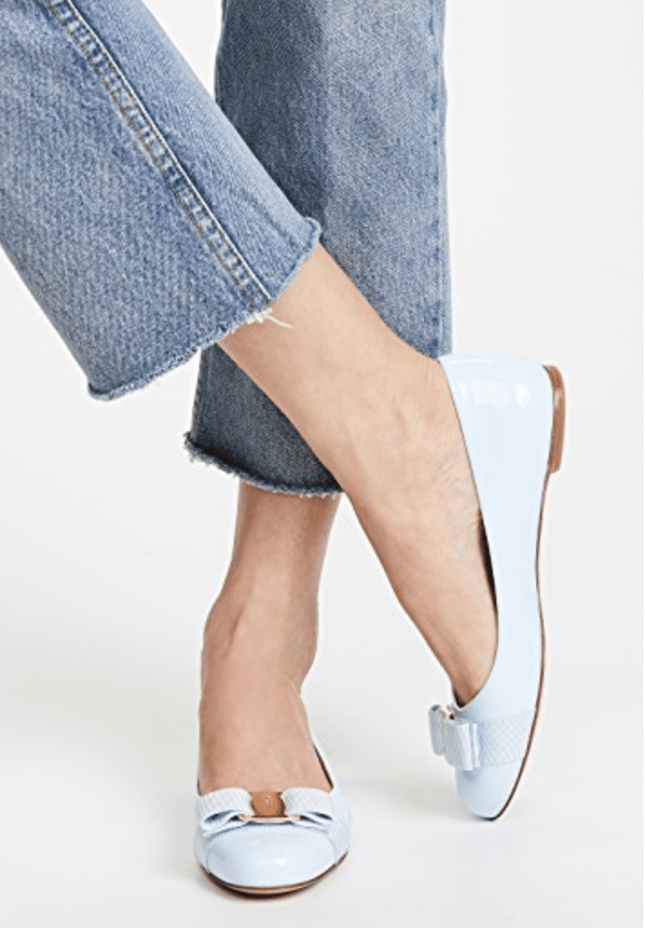 The Fashion Magpie Ferragamo Flats with Jeans