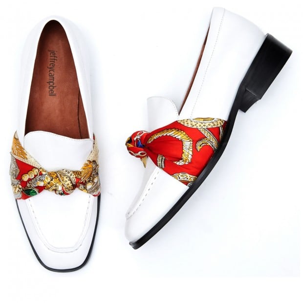 The Fashion Magpie White Loafers
