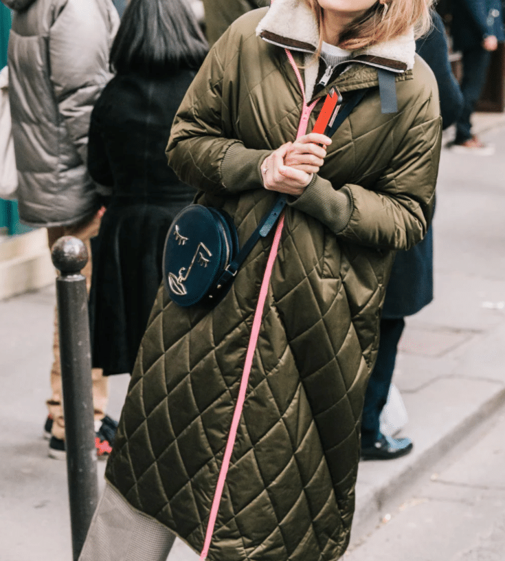 quilted coat street style