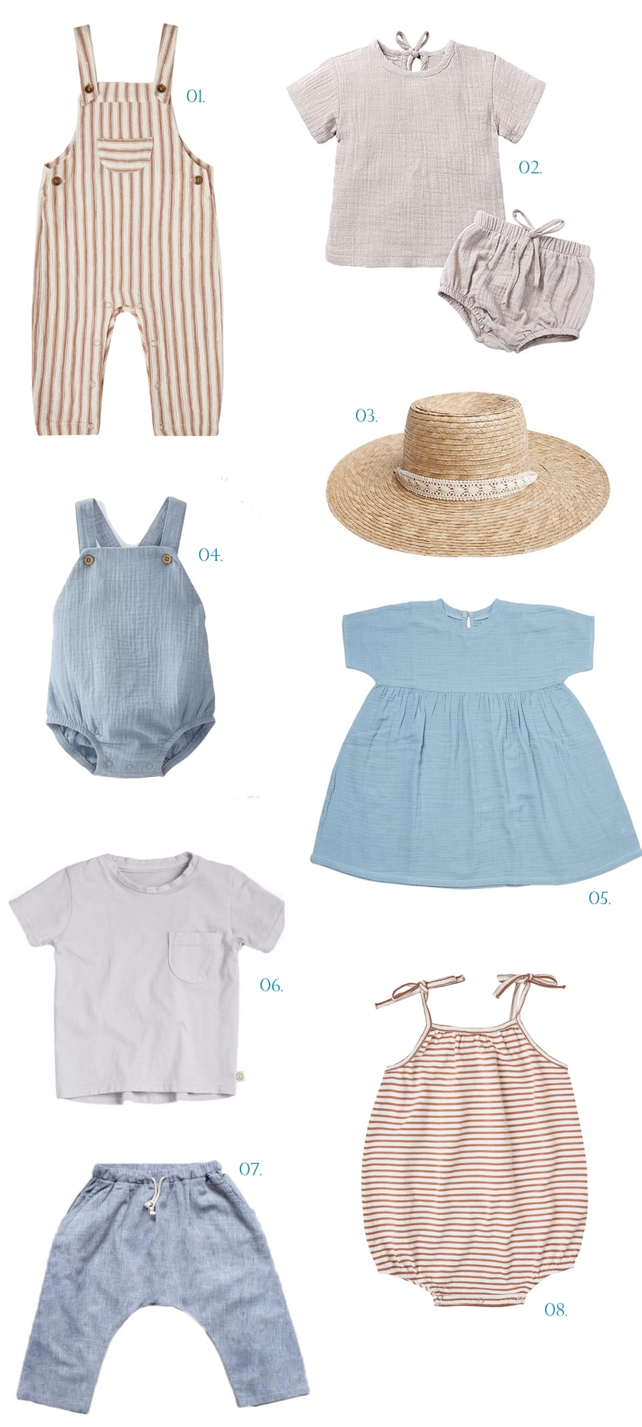 simple summer outfits for children
