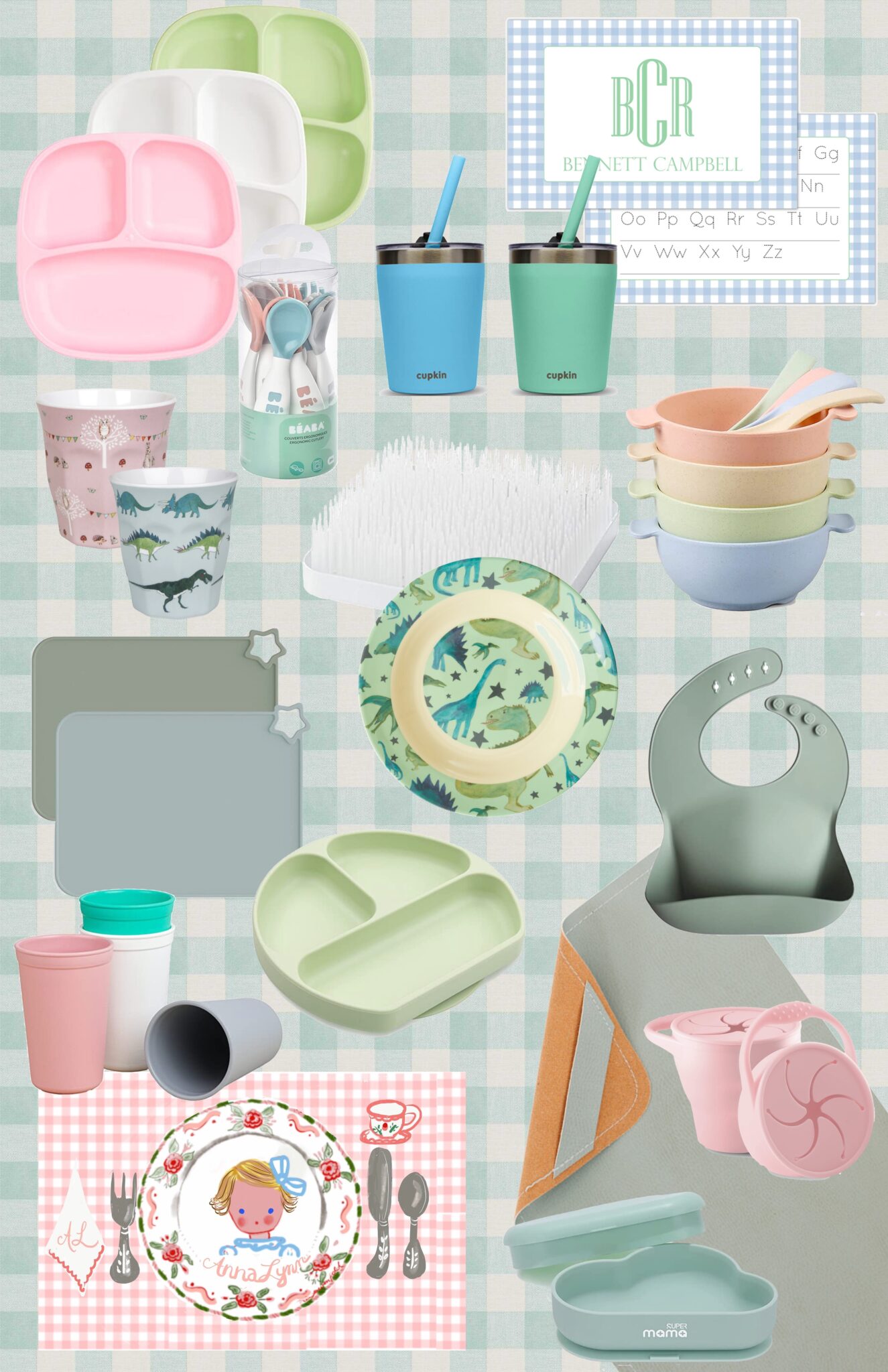 children's tabletop finds matte pastel